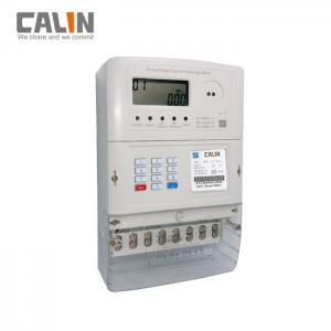  LCD Display STS Prepaid 3 Phase Electric Meter With Automatic Meter Reading System Manufactures