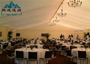 China 20m Width Fire Retardant A Shaped White Wedding Event Tents / Outdoor Wedding Reception Tent on sale