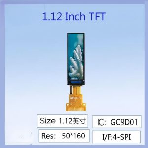 1.12-inch IPS TFT LCD Screen | 50×160 Dot Matrix Serial Screen with GC9D01