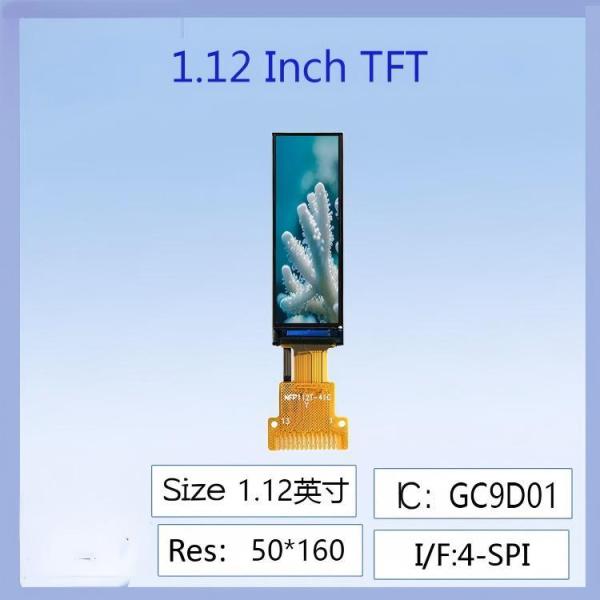 1.12-inch IPS TFT LCD Screen | 50×160 Dot Matrix Serial Screen with GC9D01
