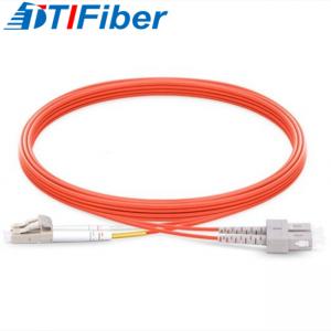 OM2 0.2dB Multimode Fiber Optic Patch Cord LC UPC To SC UPC Manufactures