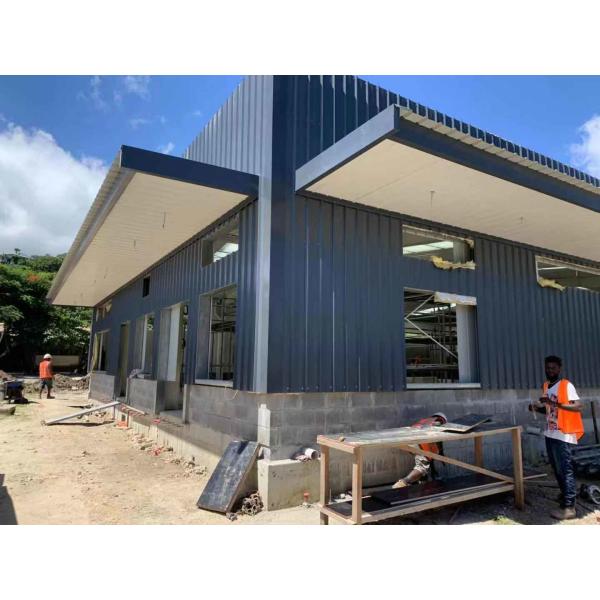 Quality Multi Floor Prefabricated Steel Structure Overhead Crane Buildings With Canopy With Mezzanine Sample Customization for sale