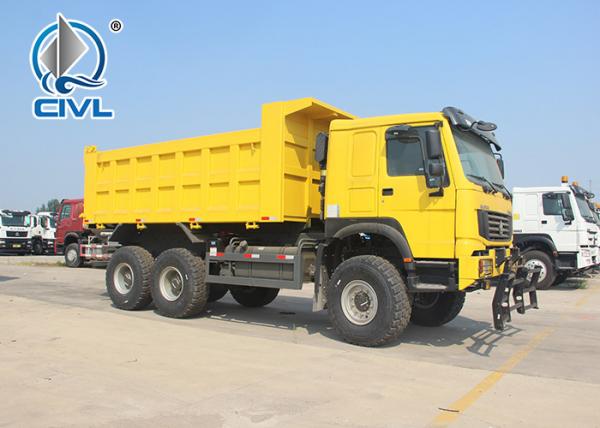 Quality 30Ton Yellow SINO Heavy Duty Dump Truck Trailer 6 x 4 for Transport for sale