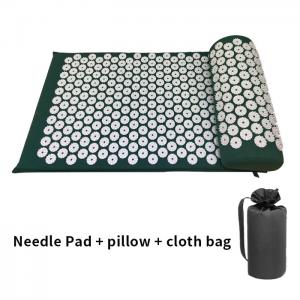  Neck Back Pain Massage Acupuncture Mat With ABS Needles And Pillow Manufactures