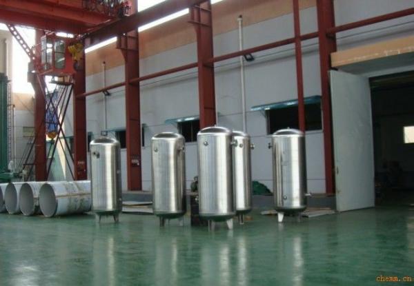 Quality Stainless steel pressure vessel air compressor tank  / air receiver  4.5m³ for sale