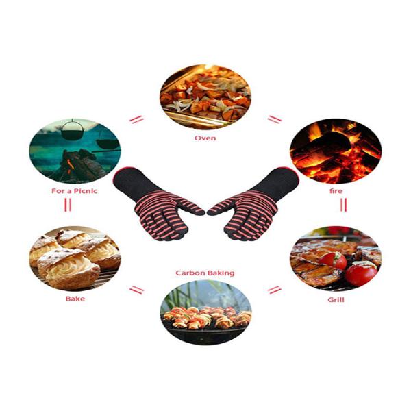 Baking Heat Resistant Work Gloves Silicone Strips For Oven / Microwave