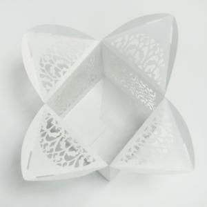  Customized Pantone Color 2012 individual White Laser Cut Cupcake Wrappers cups wedding Manufactures