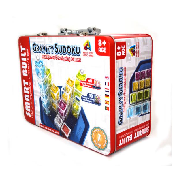 Antirust Decorative Tin Boxes With Lids , Lockable rectangular hinged tin