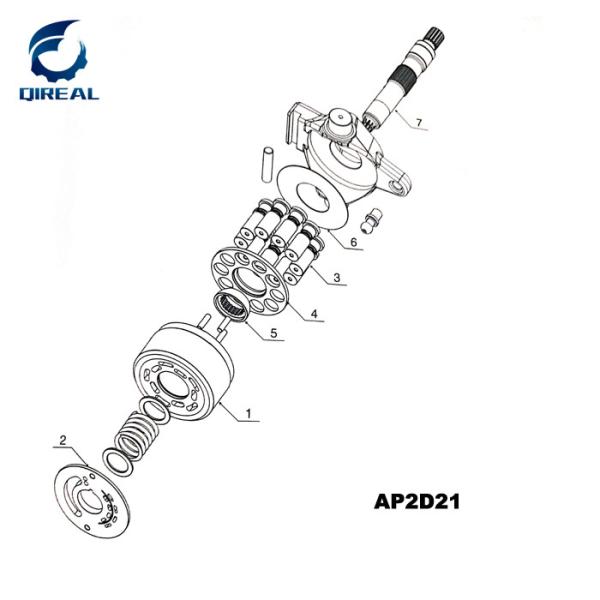 AP2D12 AP2D14 AP2D16 AP2D18 AP2D21 AP2D30 AP2D36 Excavator Main Hydraulic Pump