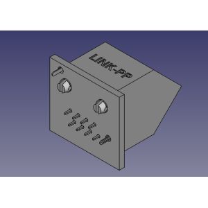 45° Angle Single Port PCB connector Rj45 to Ethernet 8P8C Shielded With LED