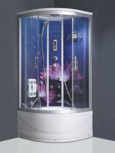  Glass back panel rain shower steam shower cubicle portable massage shower room Manufactures