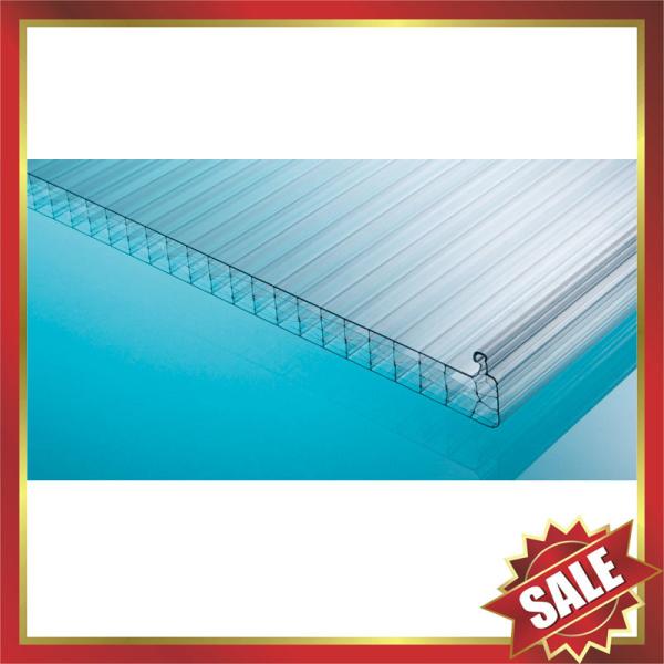 Quality polycarbonate U locking hollow sheet,U locking pc sheet,U lock polycarbonate panel-excellent construction panel for sale