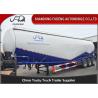 High Capacity 3 Axle Bulk Cement Trailer , Tanker Truck Trailer Double Cabins for sale