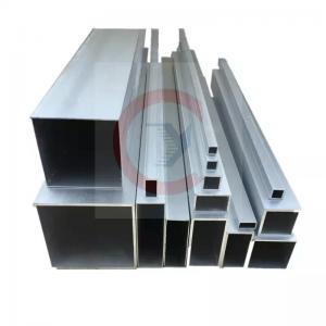 China ISO9001 Powder Coated Aluminium Box Section 7050 Alu Square Tube on sale
