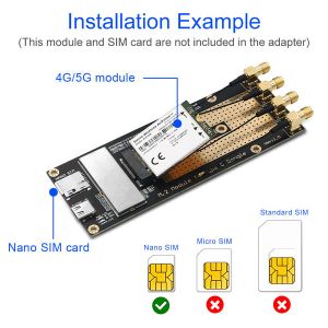 HASL NVME TO USB Type C Adapter M.2 3G 4G 5G Module To Type C USB 3.0 Adapter