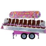 10 Seats Theme Park Rides Crazy Wave Ride With Trailer OEM Service