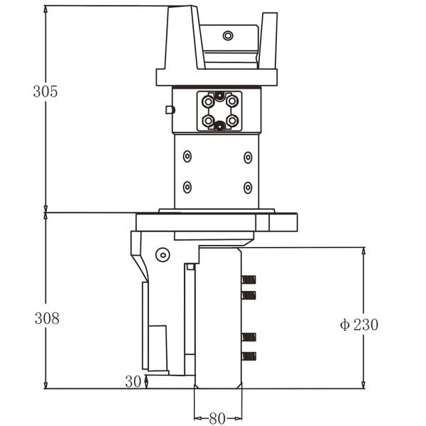 138MM Radius Excitation Motor Vertical Drive Wheel Unit