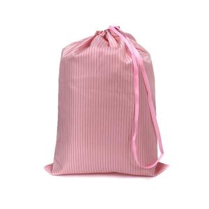  Washable Anti Static Cleanroom ESD Antistatic Polyester Cleanroom Bag Cloth Bag With Drawstring Manufactures