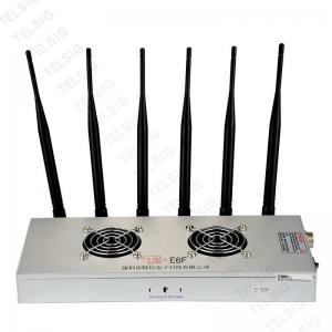  450 * 240 * 85mm Cell Phone Frequency Jammer , 6 Band Portable Bluetooth Jammer Manufactures
