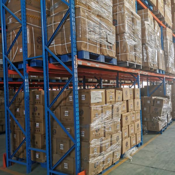 Steel Q235 Warehouse Pallet Racking Customized Width Large Capacity Storage Shelves