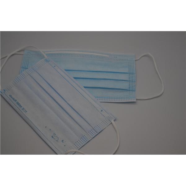 Blue Protective Polypropylene Disposable Earloop Face Mask