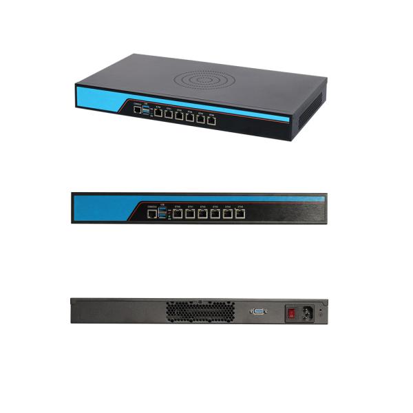 Intel Celeron J6412 Quad Core 4 Thread 6 LAN Linux 1U Server With Console And