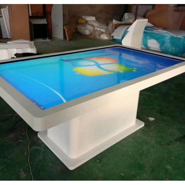 55-Inch T-Shaped Smart Multi Touch Screen Table All-in-One LCD Interactive Entertainment Business Presentation Touch Table