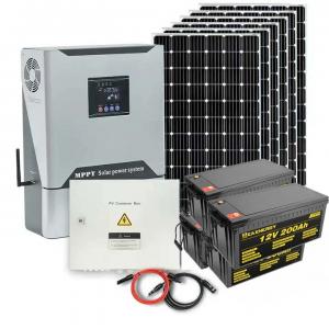 China 10kW 48V 200Ah Deep Cycle Solar Panel Energy Storage System With MPPT Inverter on sale