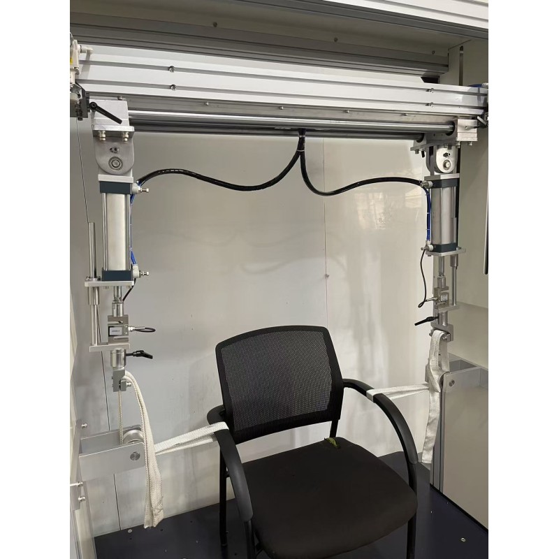 PLC Touch Screen Office Chair Armrest Durability Testing Machine Cyclic Load Armrest Fatigue Strength Tester