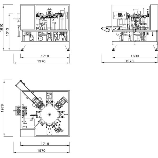 3KW Automatic Powder Packaging And Sealing Equipment