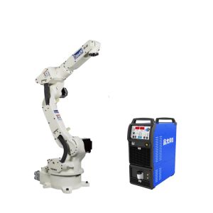 6 Axis Payload 8KG OTC FD-V8 Welding Robot Arm with guide rails and manipulator