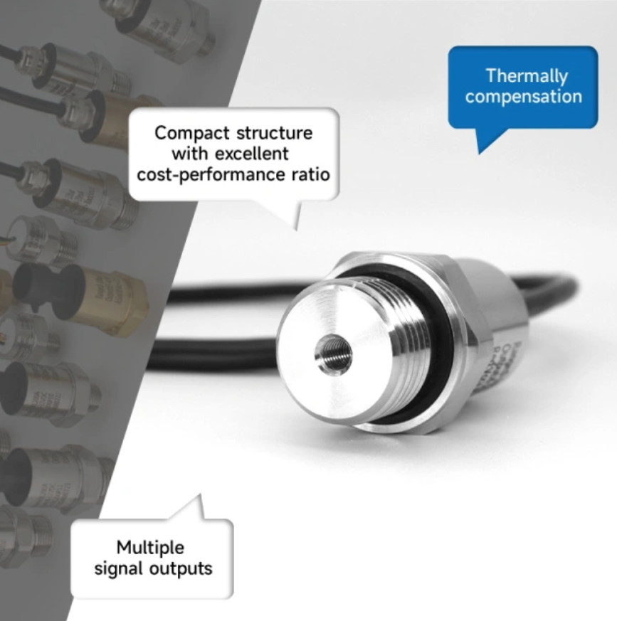 Lightweight Air Compressor Pressure Transducer with Advanced Algorithmic Compensation and Superior Shock Resistance