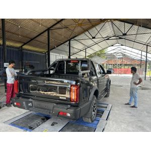 5-in-1 Roller Brake Tester with 4000kg Max Axle Load, Dual Plate Side Slip, and