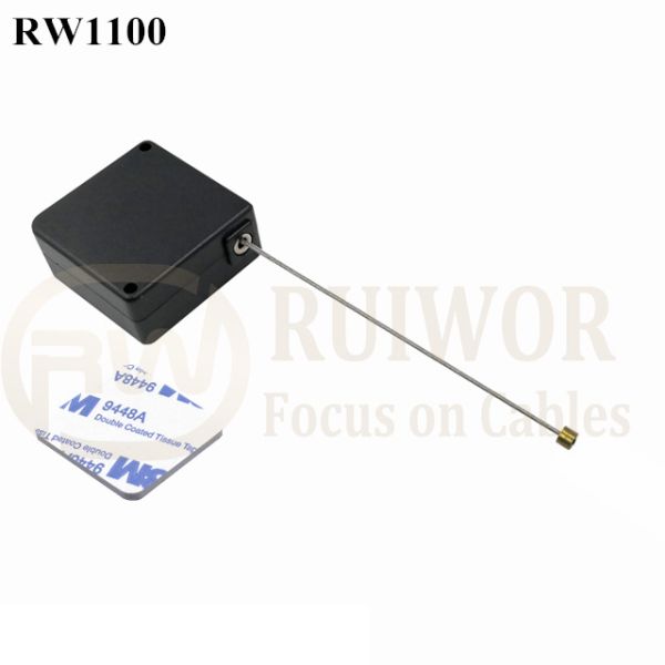 RW1100 Square Retail Security Tether Work With Cable End Apply In Various Products Retractable Security Harness