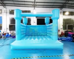  Blue 18OZ PVC Inflatable Jumping Castle Wedding Bounce House Manufactures