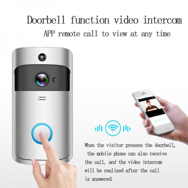 WiFi 720P Video Smart Home Wireless Doorbell PIR Security Door Chine Bell With IR Night