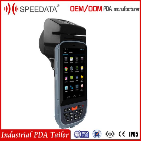 Quality 4.5 inch Touch Screen android Programmable Mobile Data Terminal Pda Printer with 1Gb Ram for sale