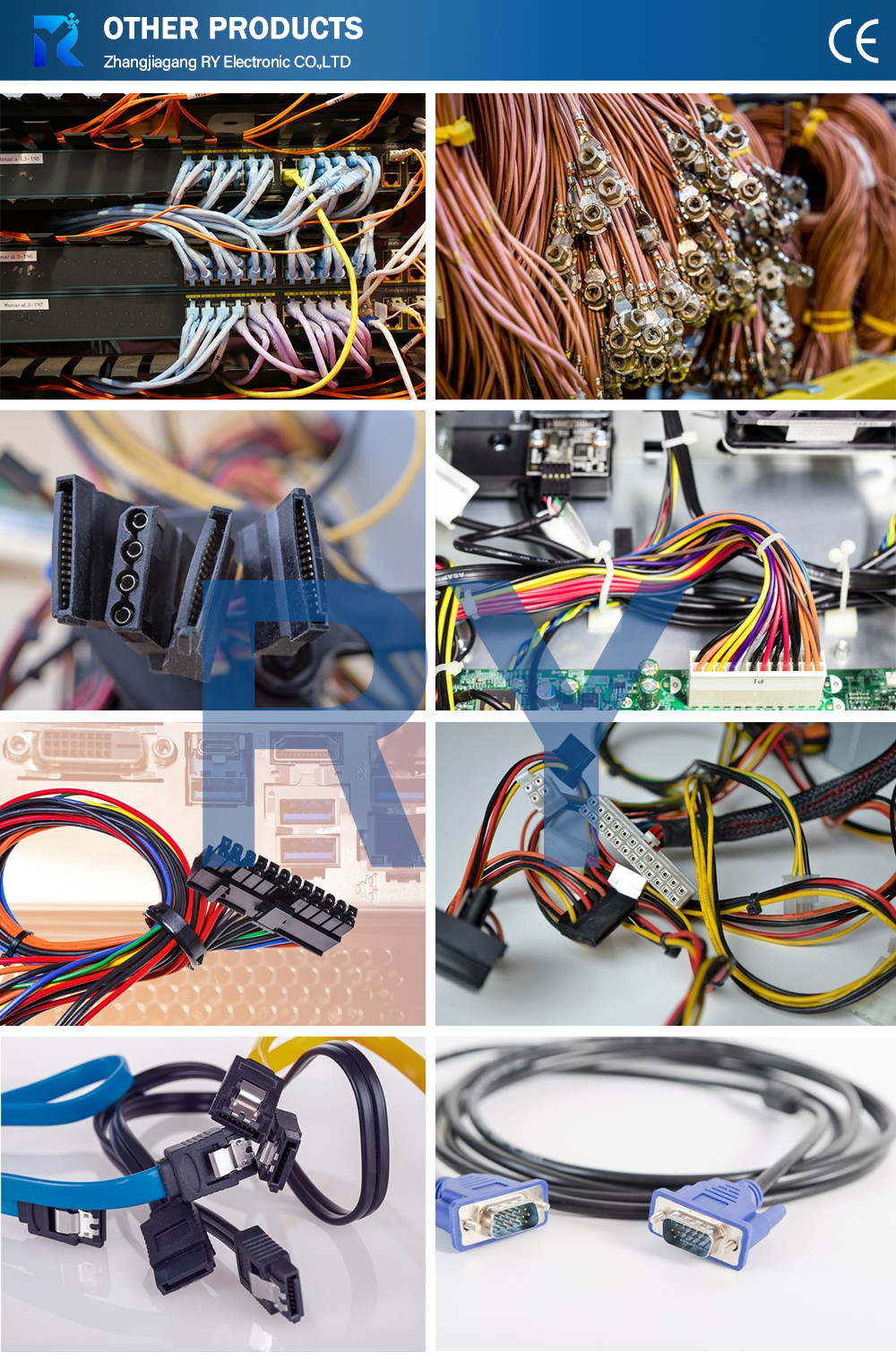 Industrial Grade Custom Cable For TYPE-C To RS485-DB9/RS422-DB9 CONN Connector B DB9 Male