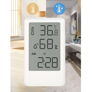 LCD Screen Alarm Clock With Temperature Testing And Humidity Monitoring Function
