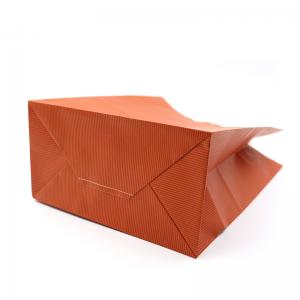  Uncoated Durable T Shirt Paper Bag Customized For Takeaway Packaging Manufactures