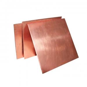  99.9% Purity 0.5 Mm Copper Sheet Metal ASTM C10100 C11000 3mm Polished Copper Sheet Manufactures