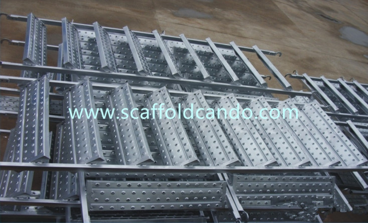 550mm,850mm width, 8 steps, 9 steps scaffolding ringlock steel stair case for passageway for Ringlock scaffolding system Manufactures