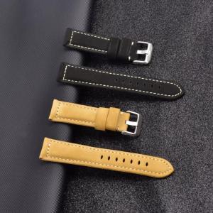 China 22mm 2 Piece Leather Buckle Strap OEM ODM Available on sale