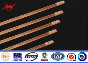  High Conductivity Copper Ground Rod 1/2 5/8 3/4 Threaded Flat Pointed Manufactures