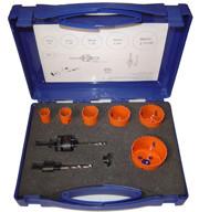  9 Pieces Bi Metal Hole Saw Kit For Metal , High Speed Bi Metal Hole Cutter Set Manufactures