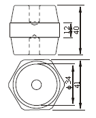 M8 Hexagonal Electrical Busbar Insulator Stand Off Isolator