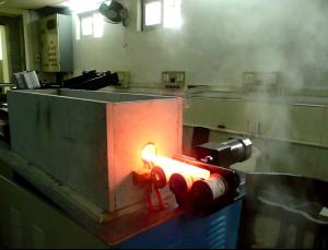 China commercial 100KW Induction Heat treatment equipment for Steel Bar Heating on sale