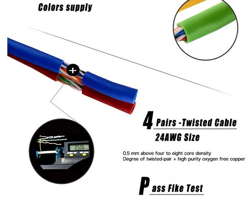 Customized Aluminum Foil Cat6 FTP Cable 100 base-TX , 10 base-T
