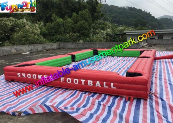 1 Year Warranty Inflatable Sports Games Inflatable Snooker Table With Soccer Ball
