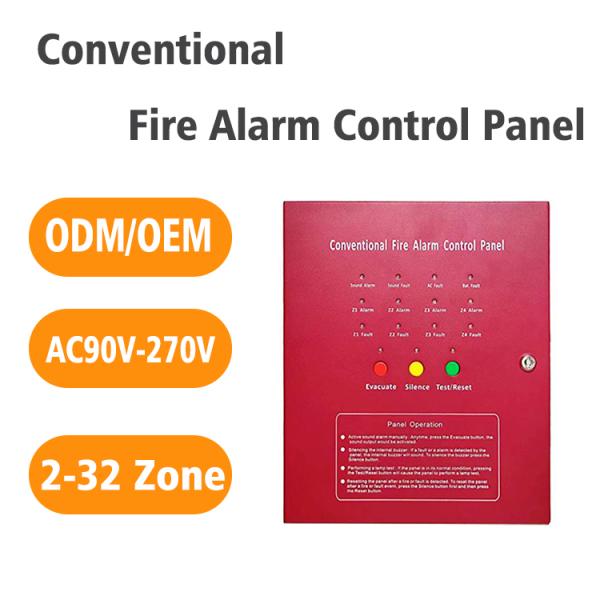 Quality Fire Alarm System Conventional 4 Zone Fire Alarm System- Custom Metal Build for Ultimate Fire Safety 4-Zone Upgraded Conventional Fire Alarm Panel  for sale